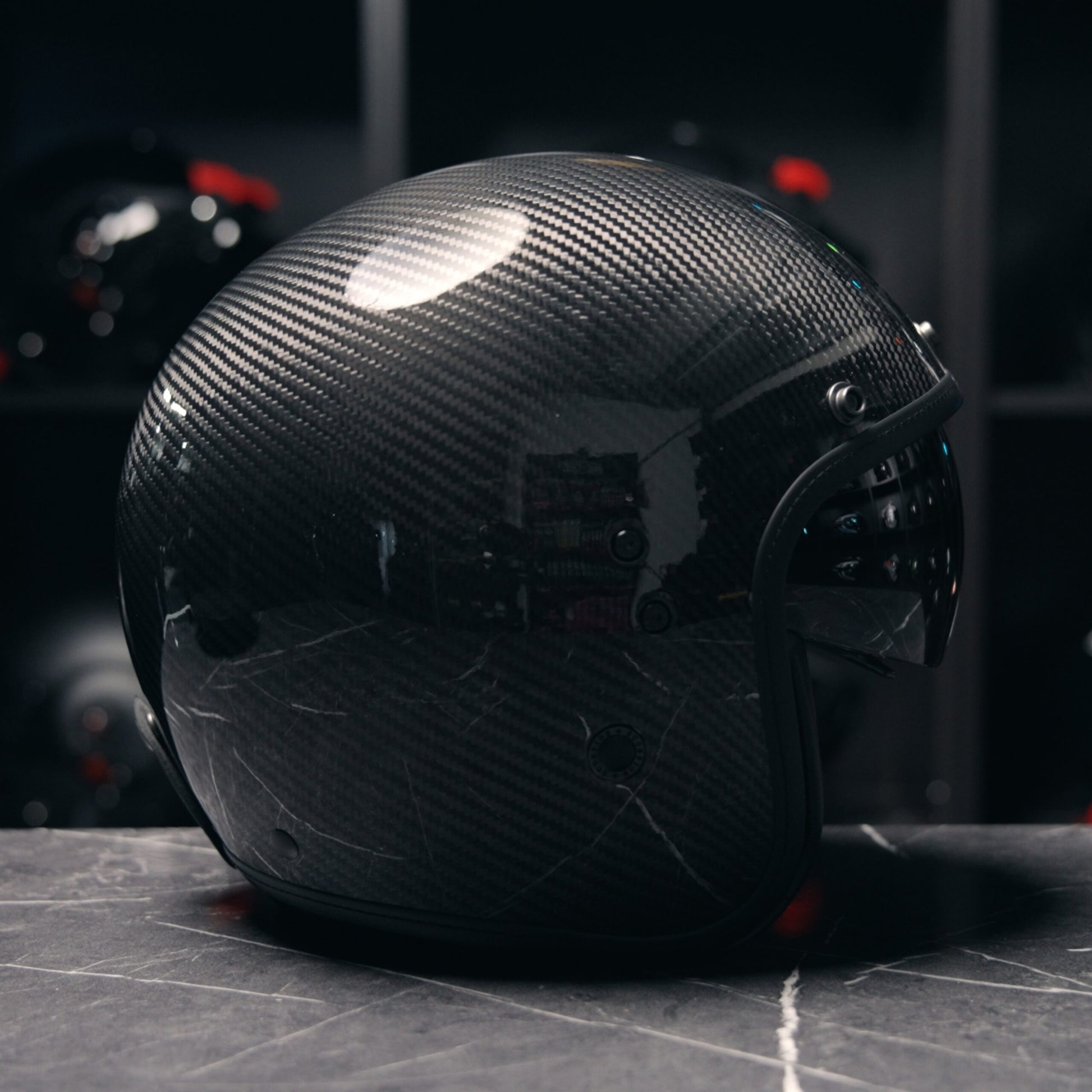 Scorpion Belfast Evo Carbon Solid Glossy Black