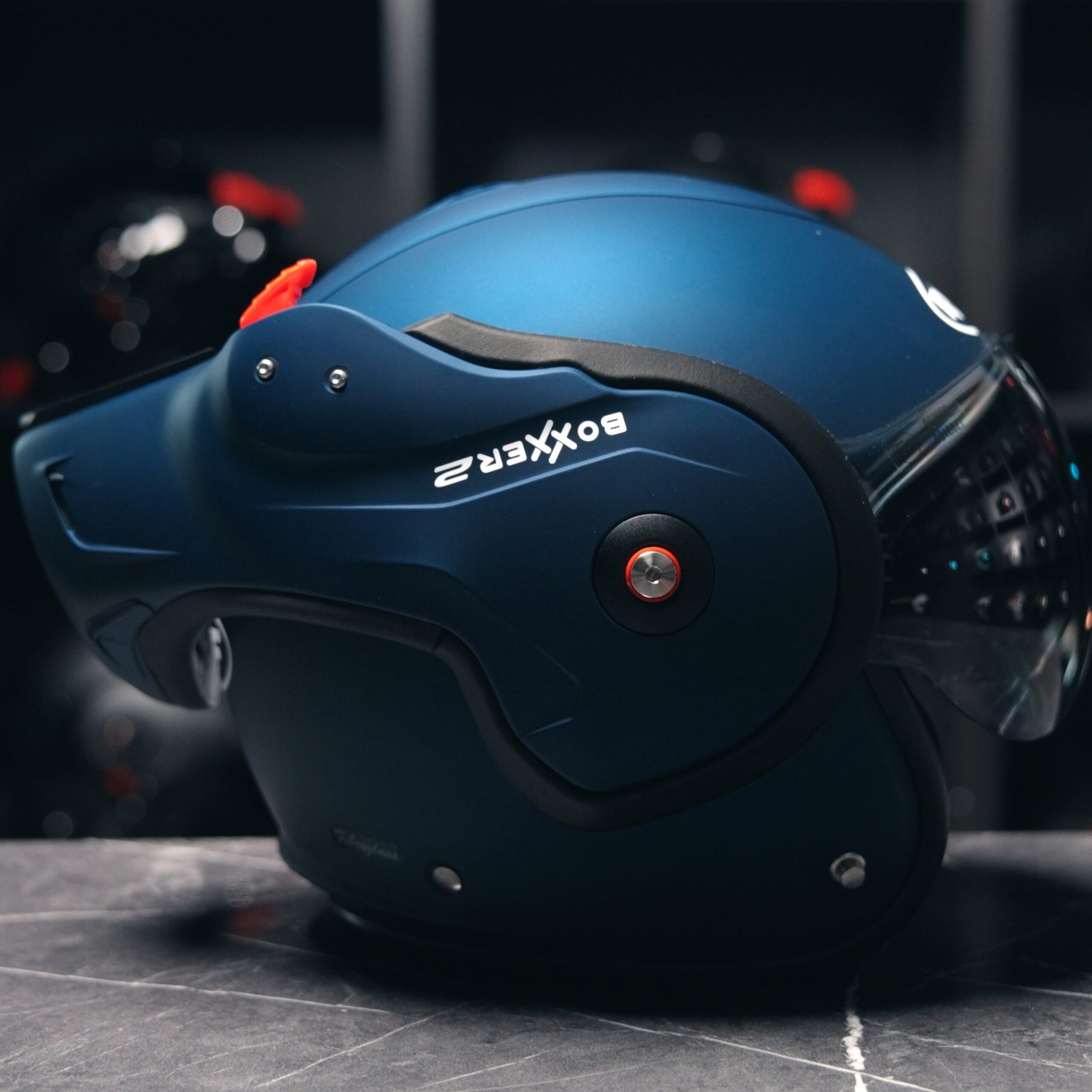 Roof RO9 Boxxer 2 Stripes Dark Blue Matt White