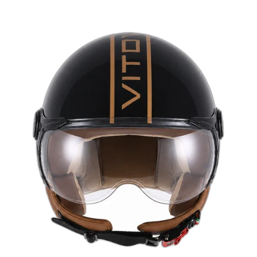 Helm Vito Jet Lavello Glans Zwart