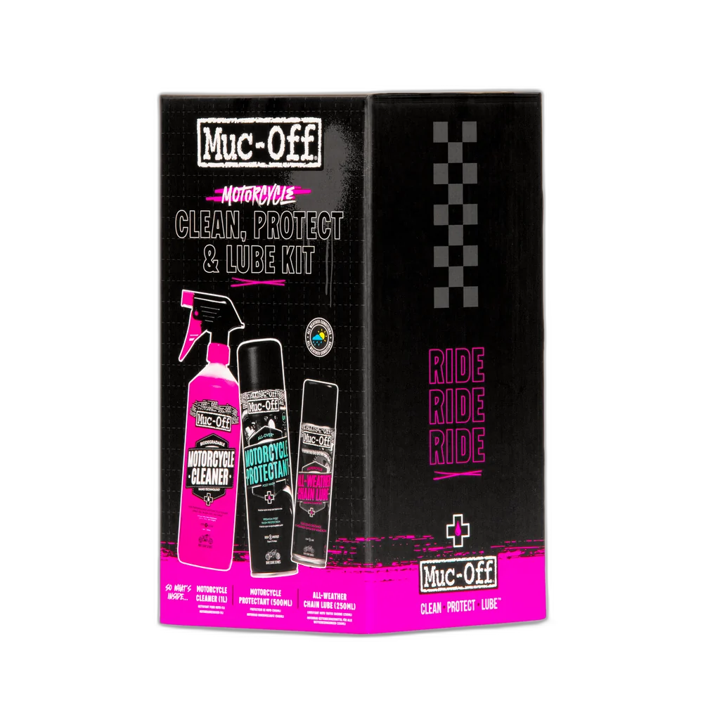 Muc-Off Motorcycle Clean Protect Lube Kit